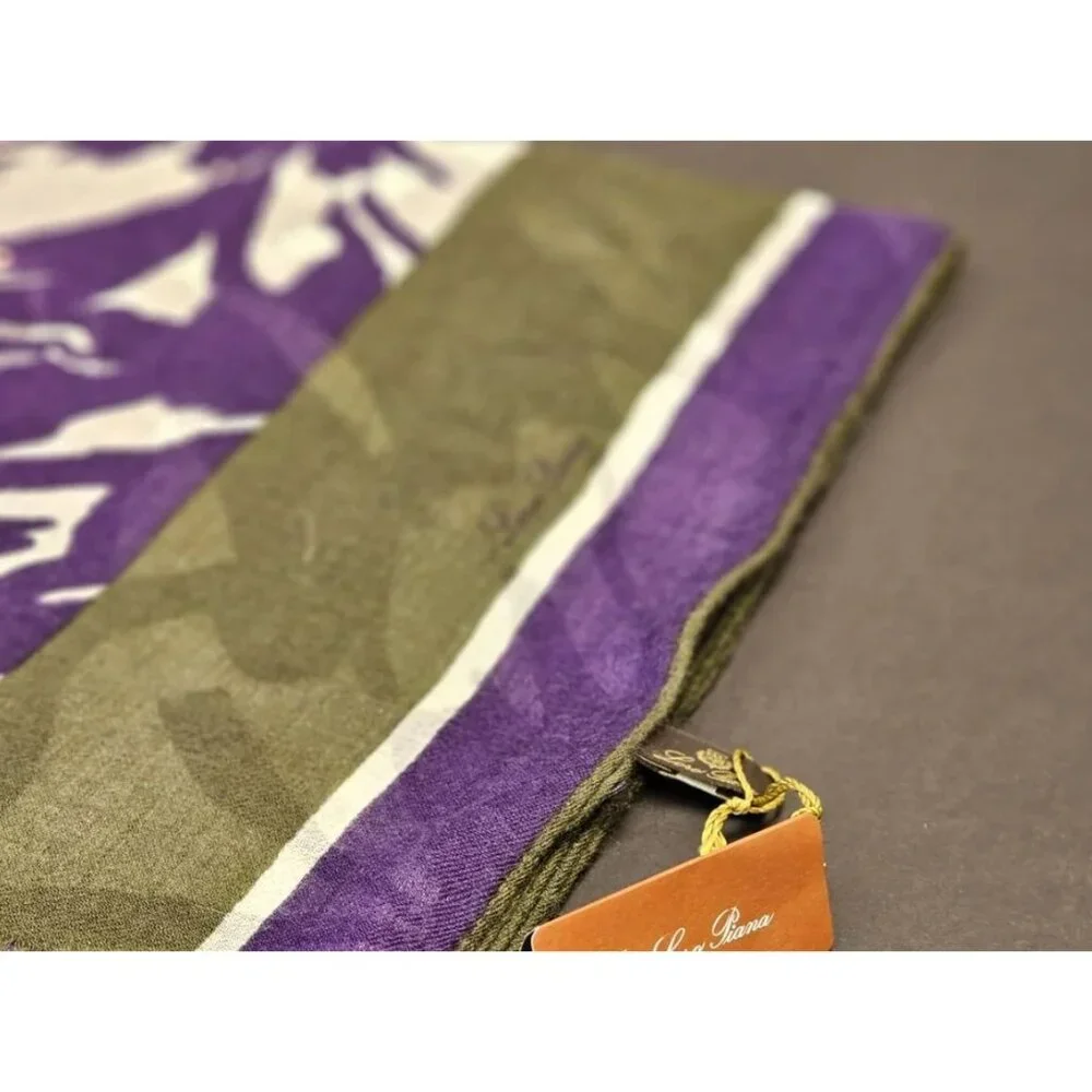 NWT $1200 LORO PIANA STOLA I FIORO DI CASHMERE/SILK BLEND FLORAL SCARF